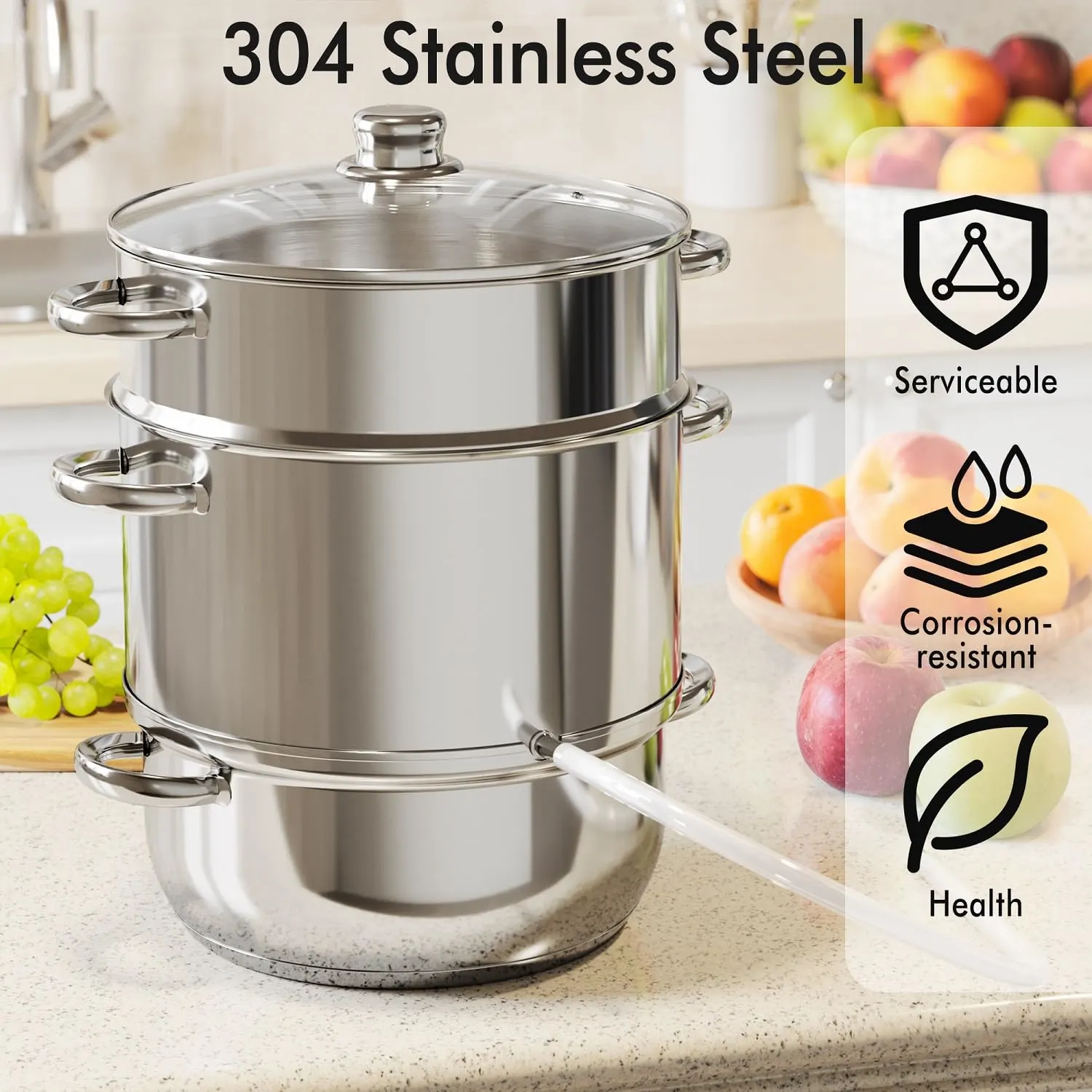 juice steamer extractor stainless 2
