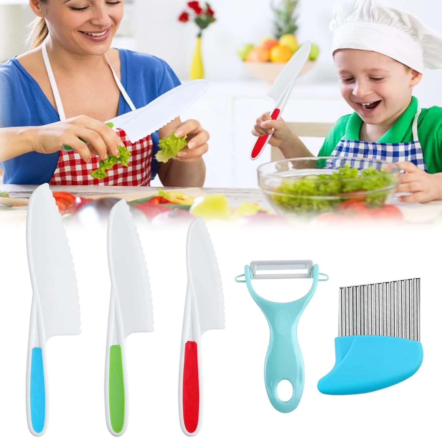 kids knife set plastic 1