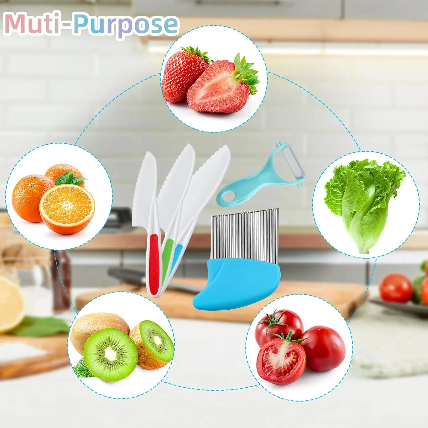 kids knife set plastic 2