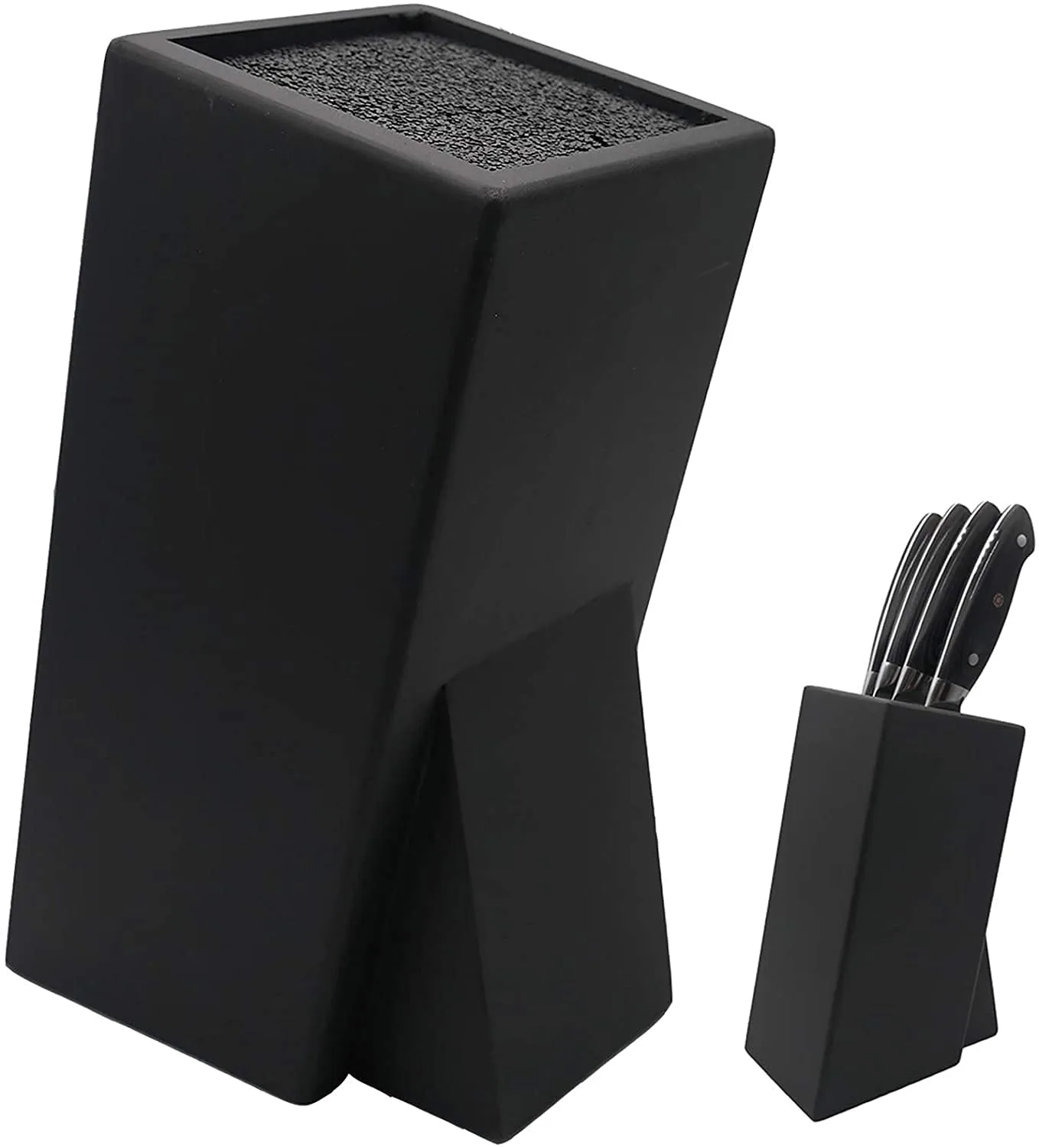 knife block holder black 1