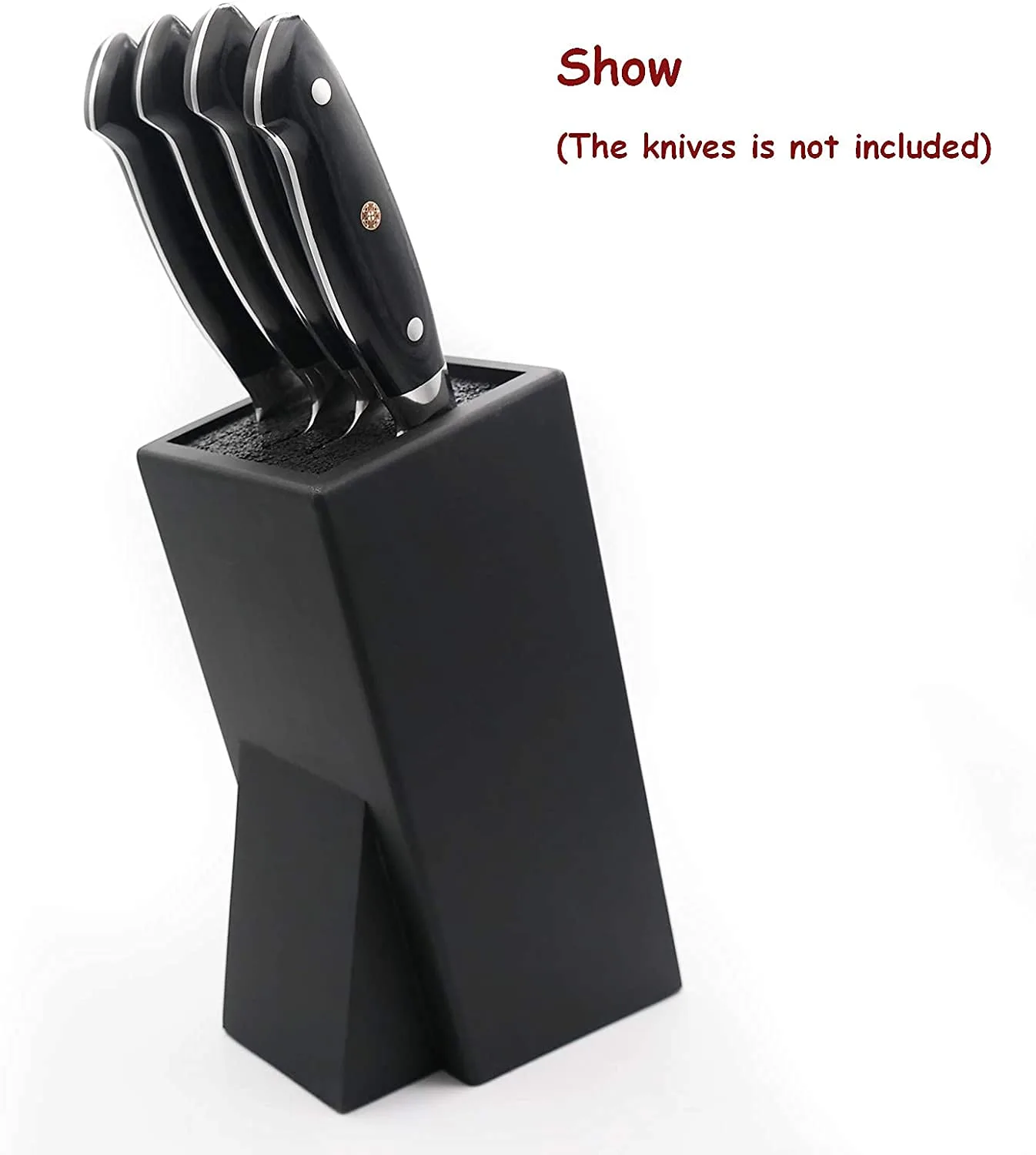 knife block holder black 2