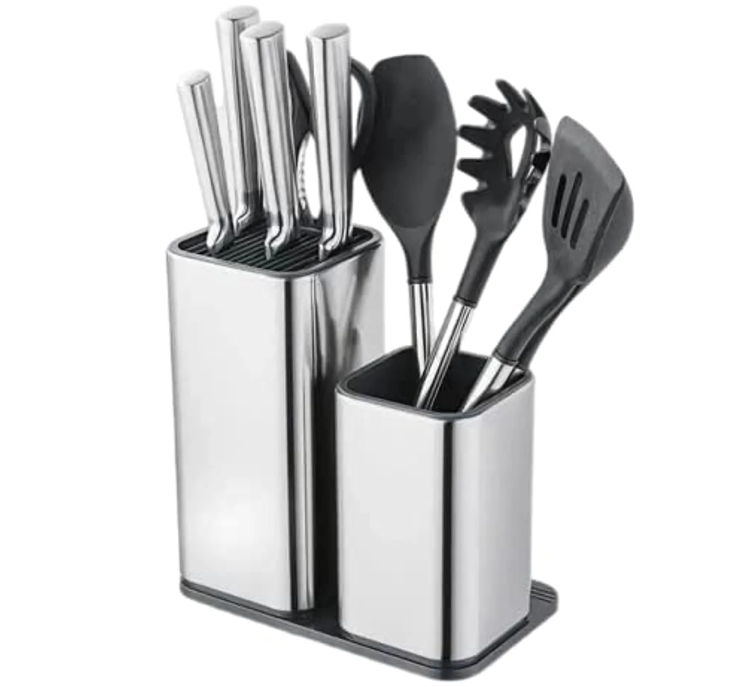 knife block stainless steel 1