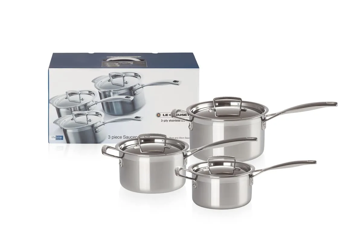 le creuset saucepan set 1