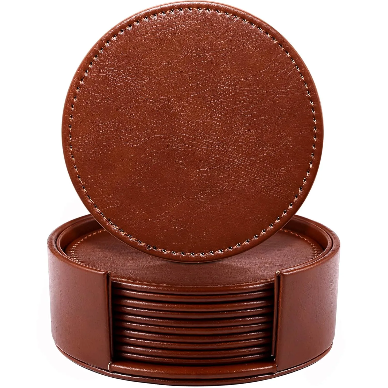 leather coasters holder 1