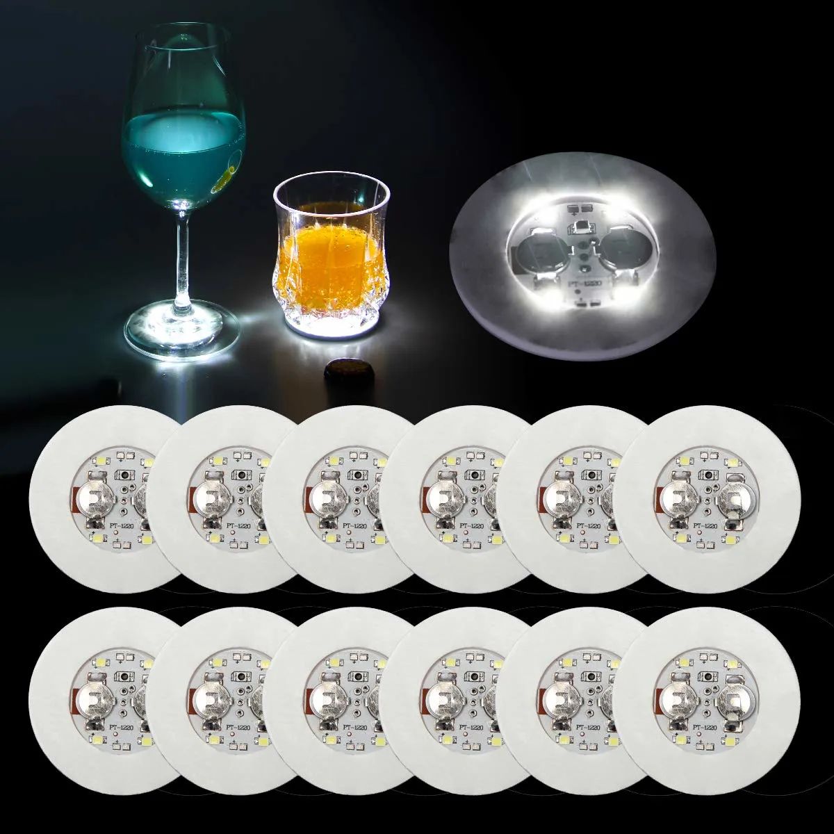 led coasters drinks 1