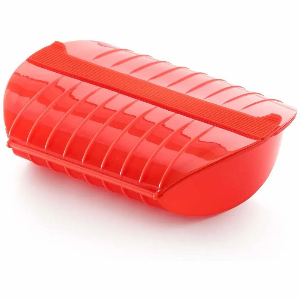 lekue steam case red 1
