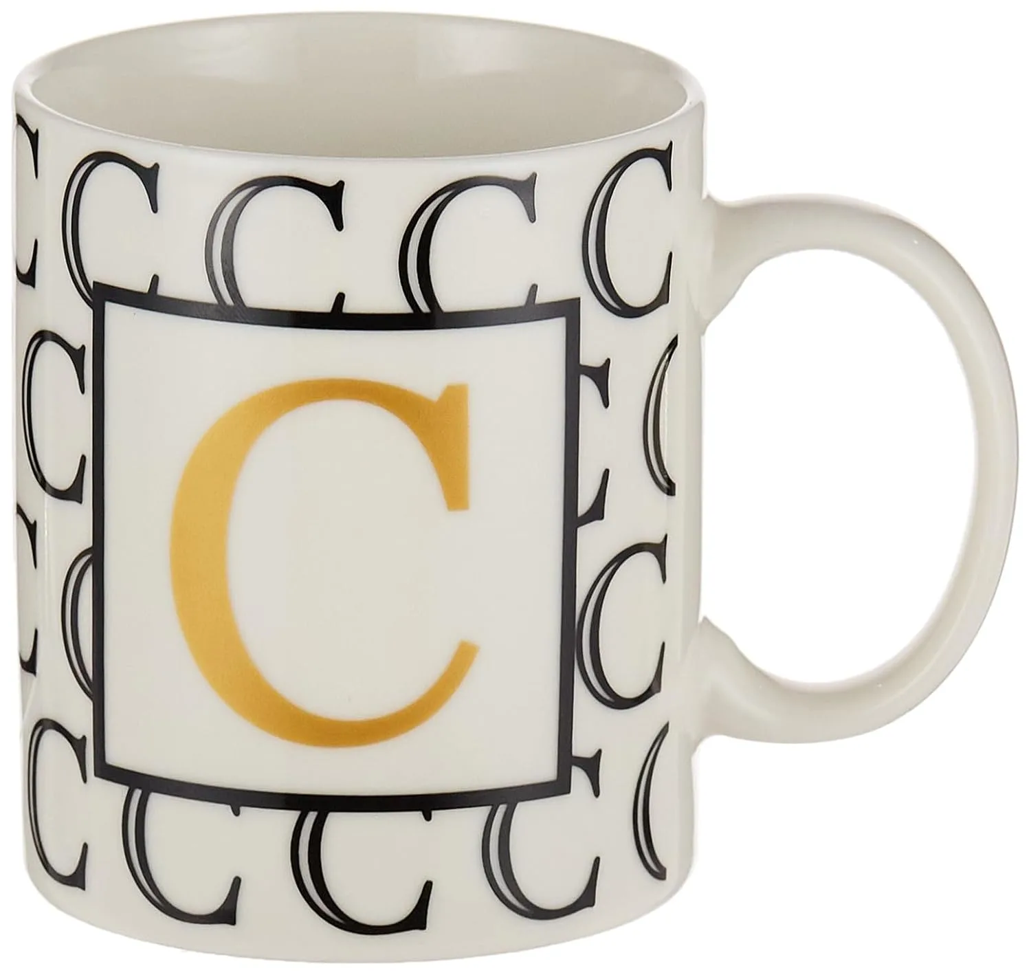 letter gold coffee cup 1