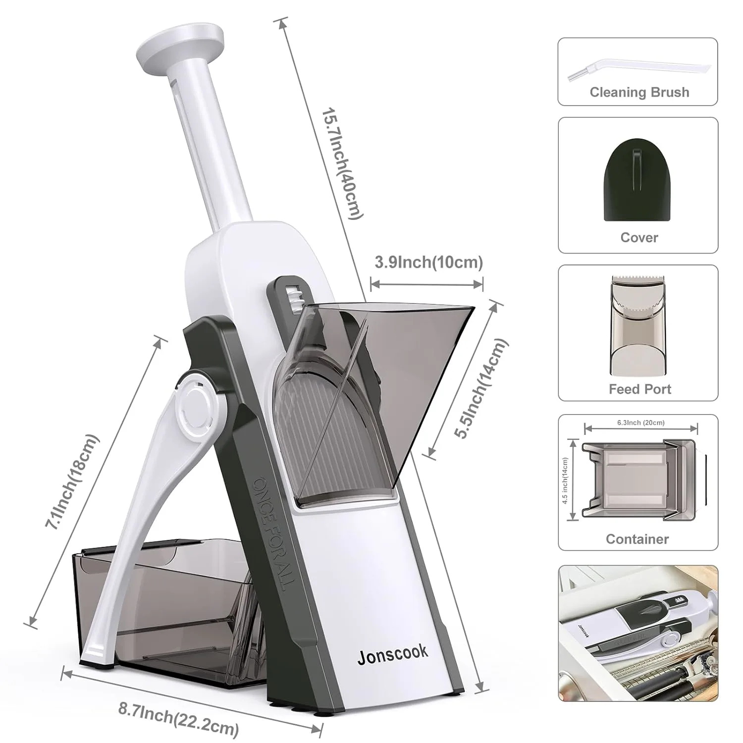 mandoline slicer adjustable 2