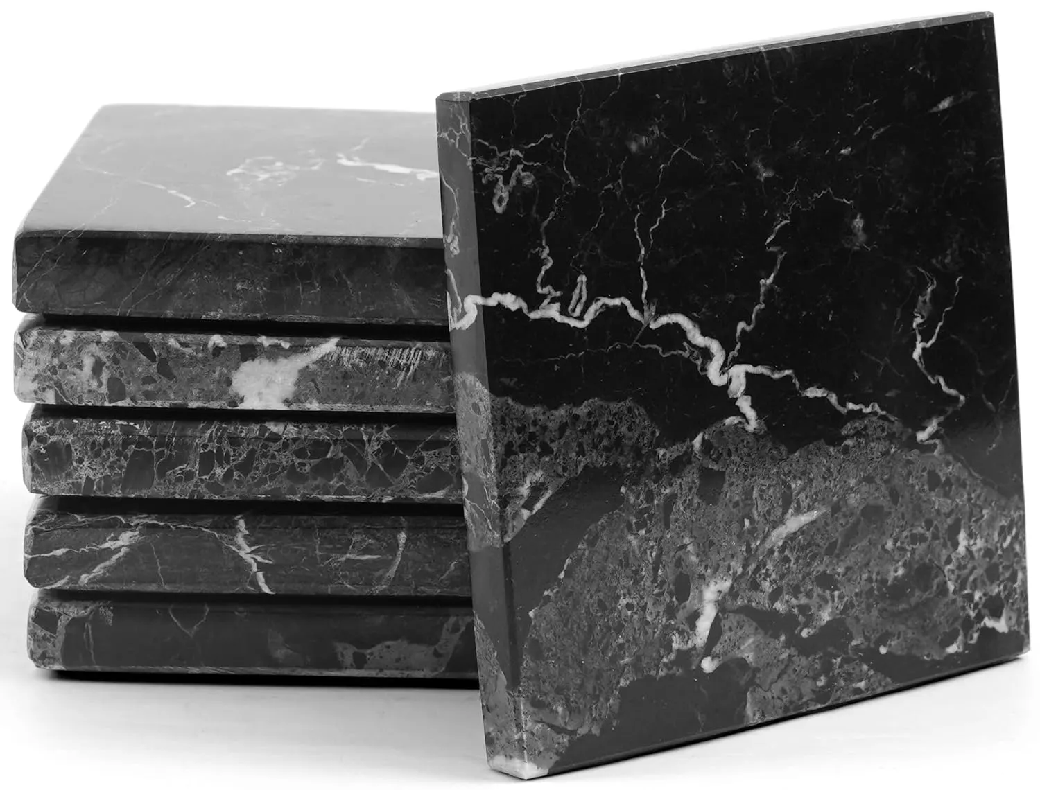 marble coasters black 1