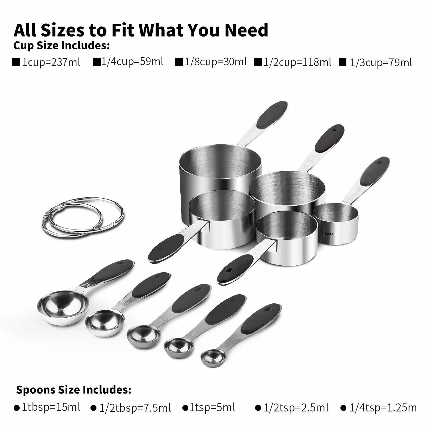 measuring cups spoons set 2