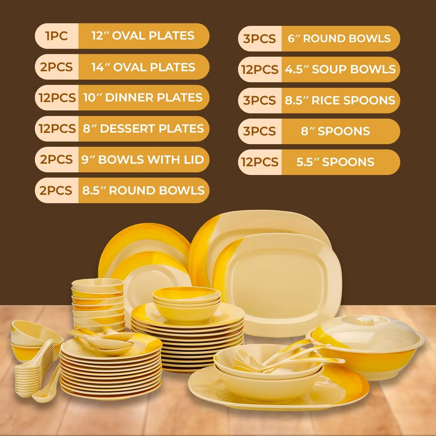 melamine dinner set 2
