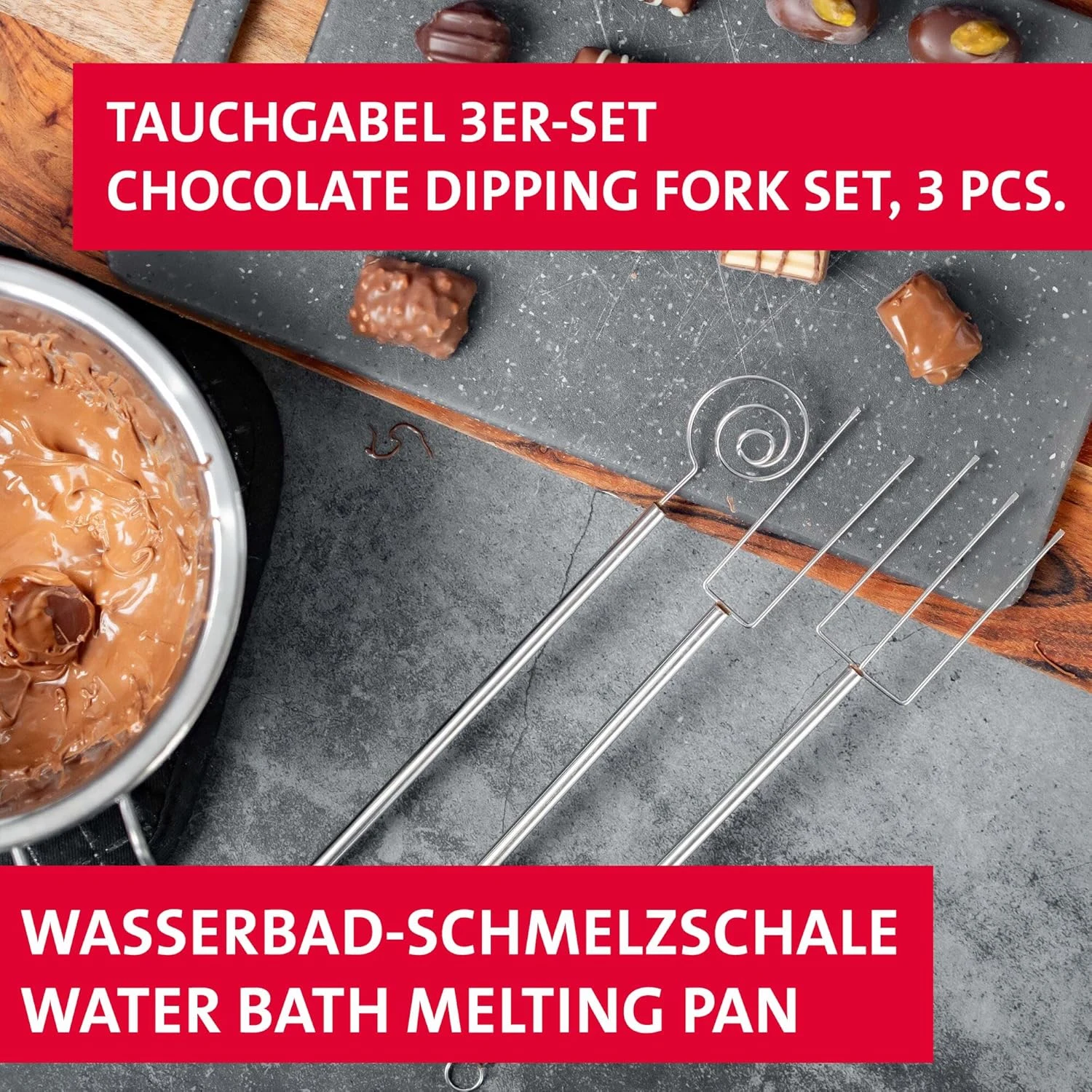 melting bowl fork set 2