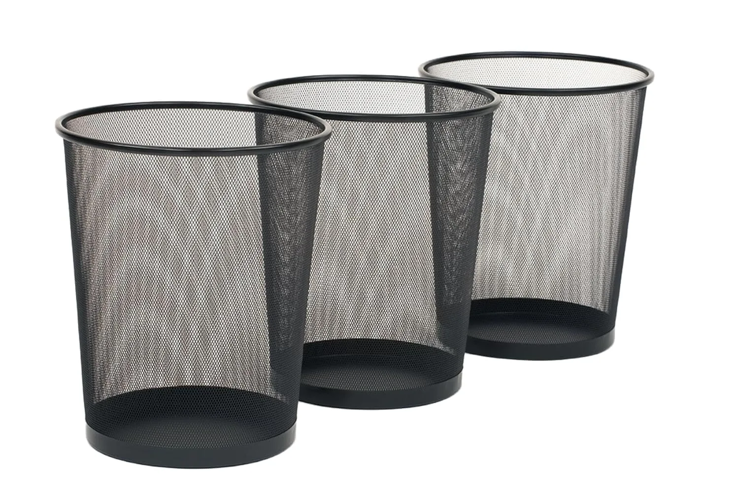 mesh trash can black 1