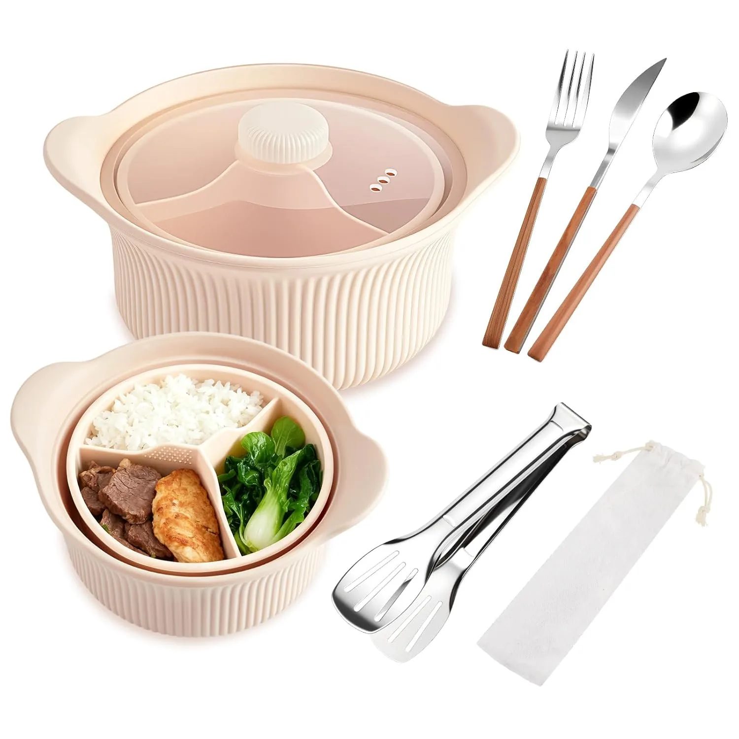 microwave silicone steamer set 1