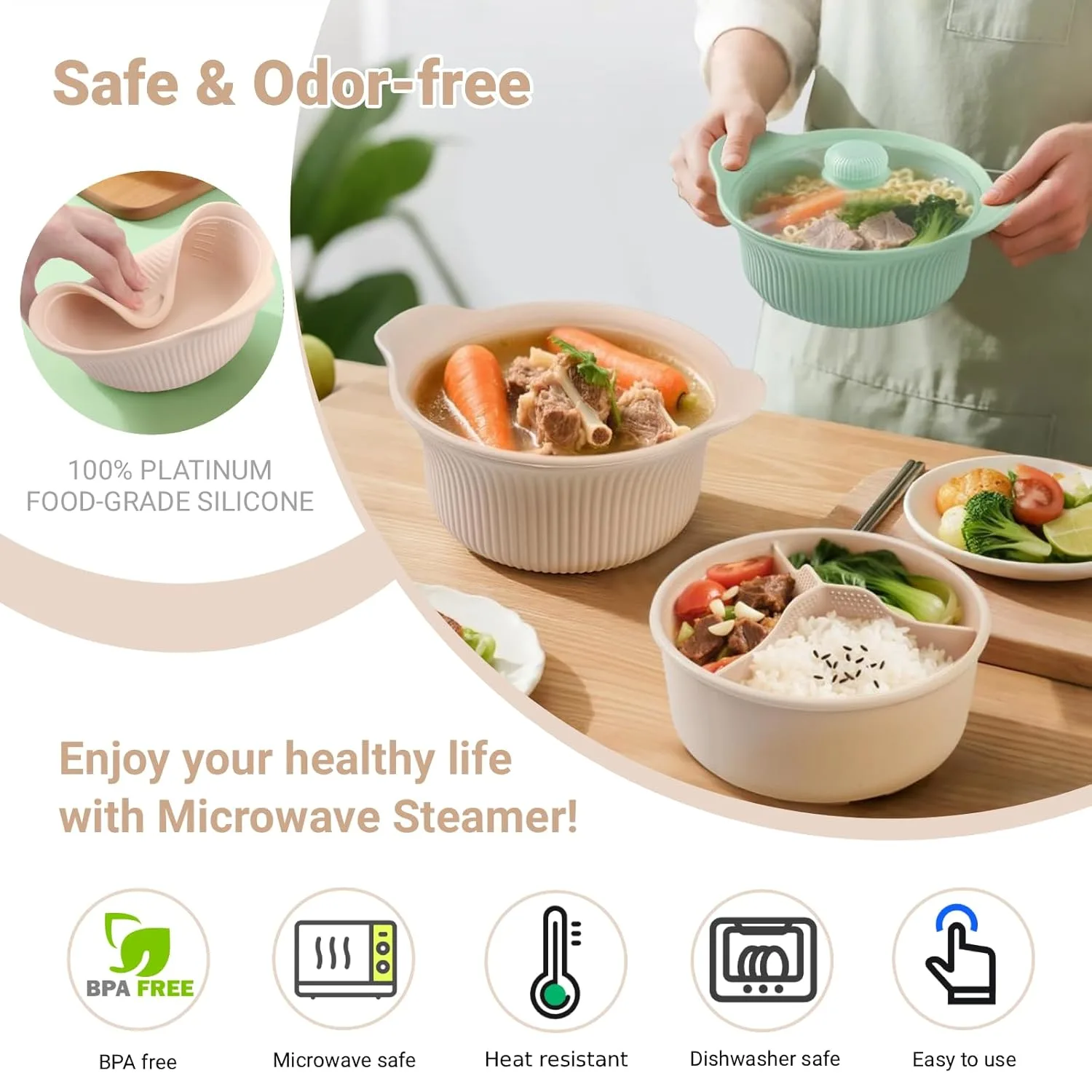 microwave steamer silicone 2