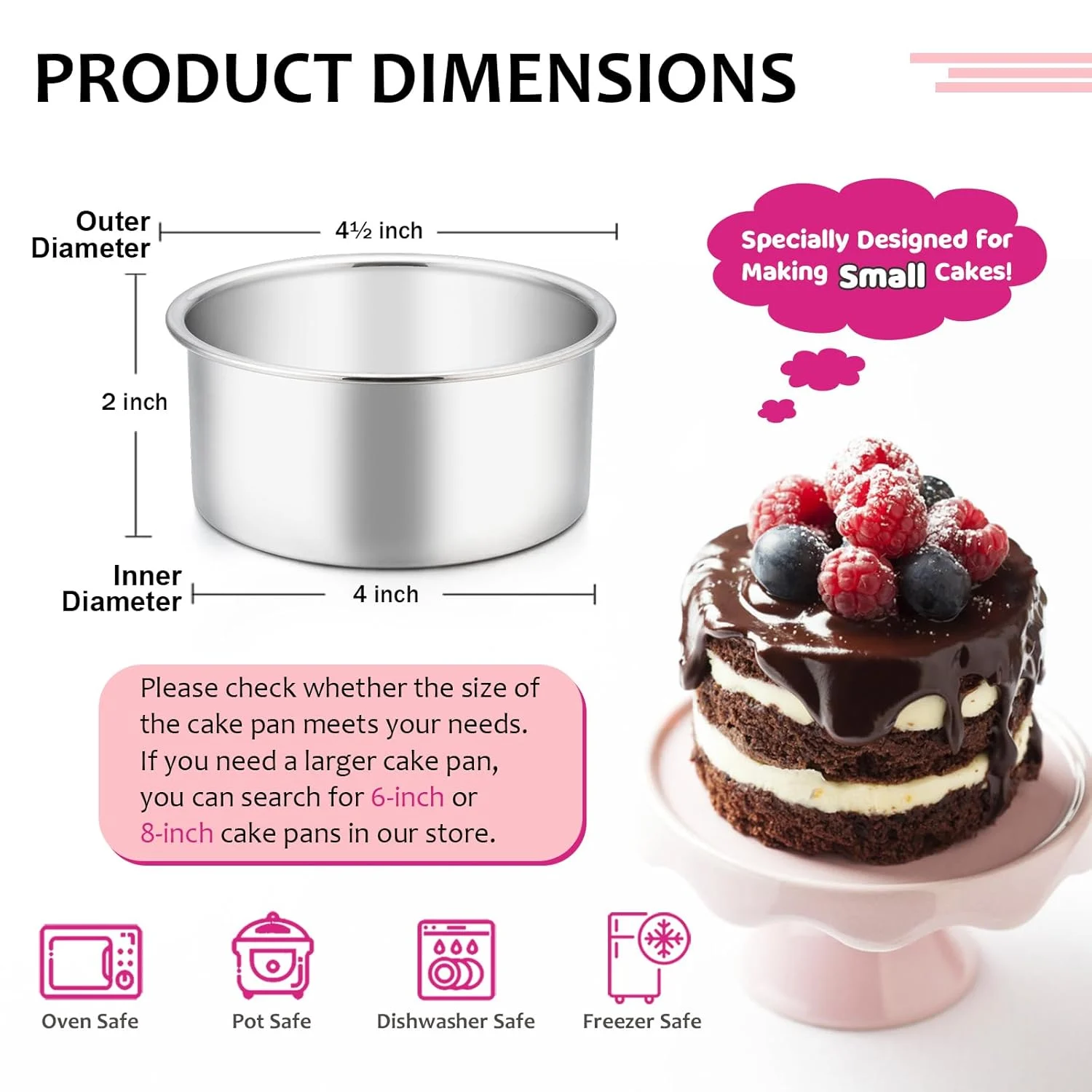 mini cake pans set 2