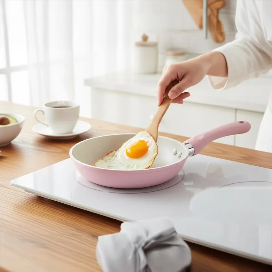 mini fry pan pink 2