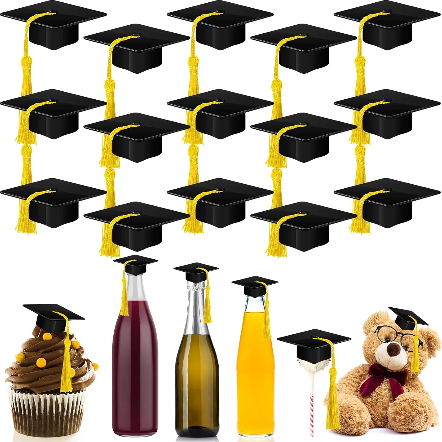mini graduation caps black 1
