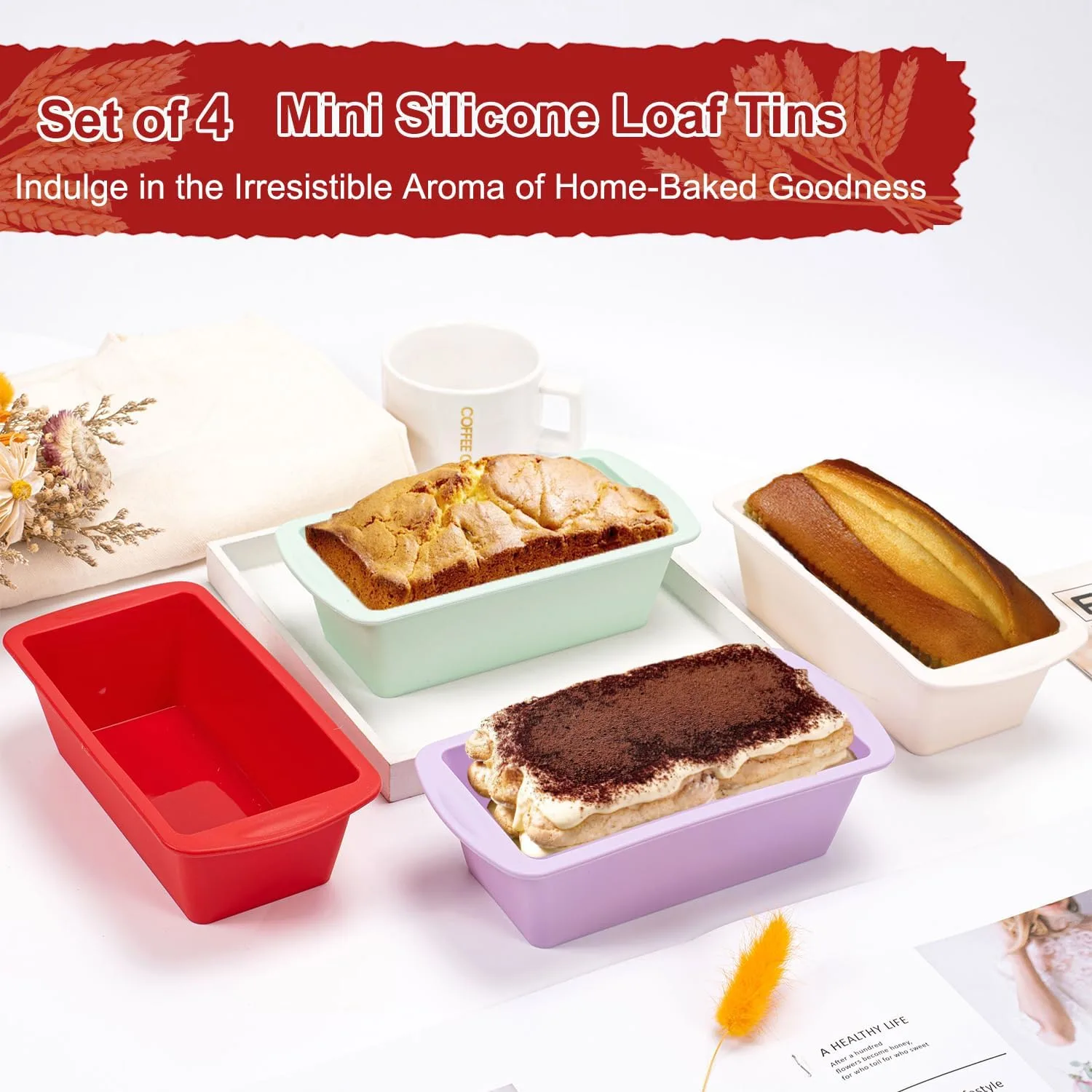 mini loaf tins silicone 2