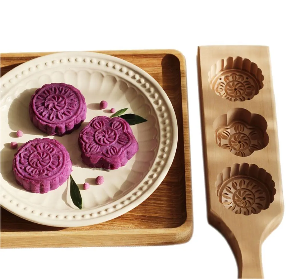 mooncake mold wooden baking 1