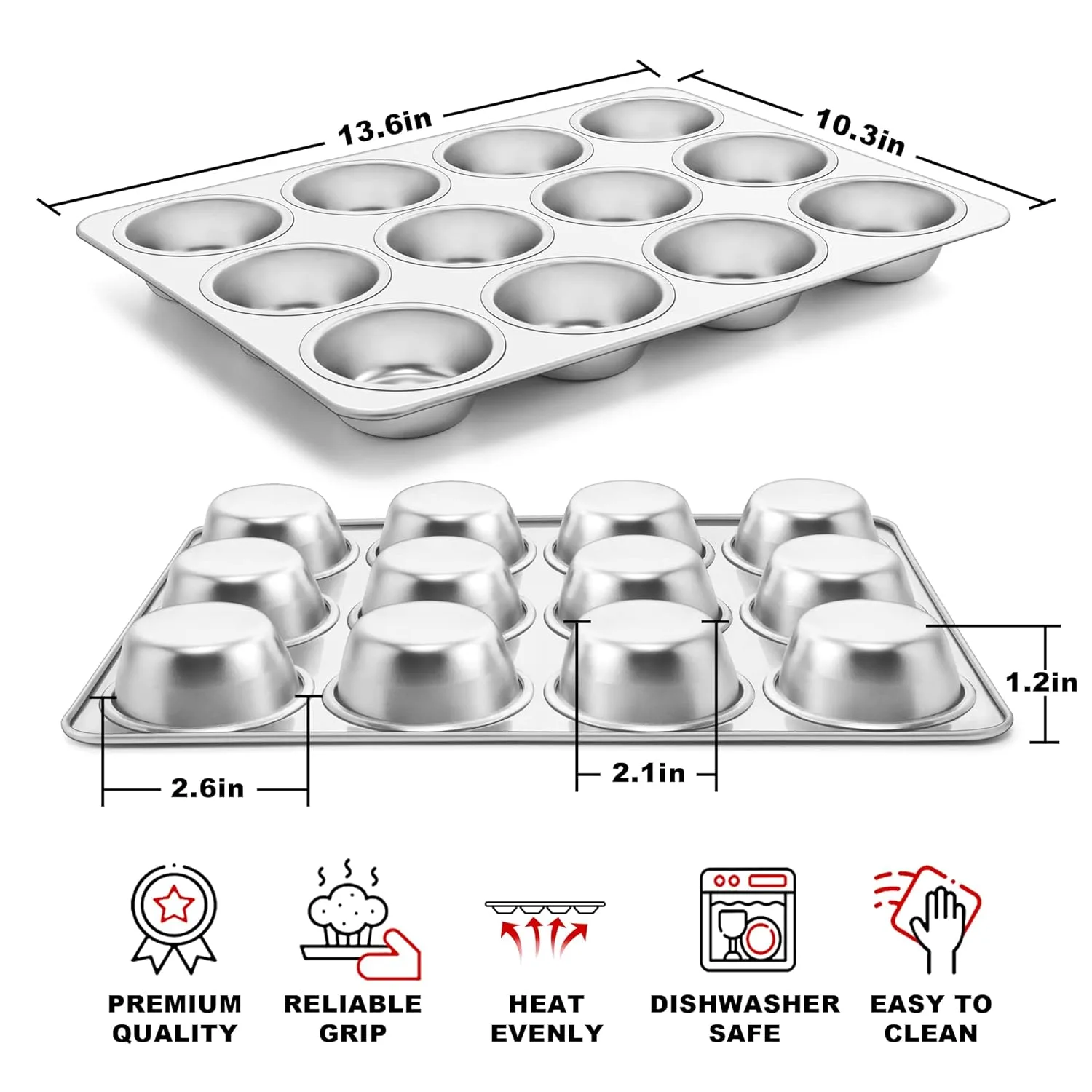 muffin pan stainless steel 2