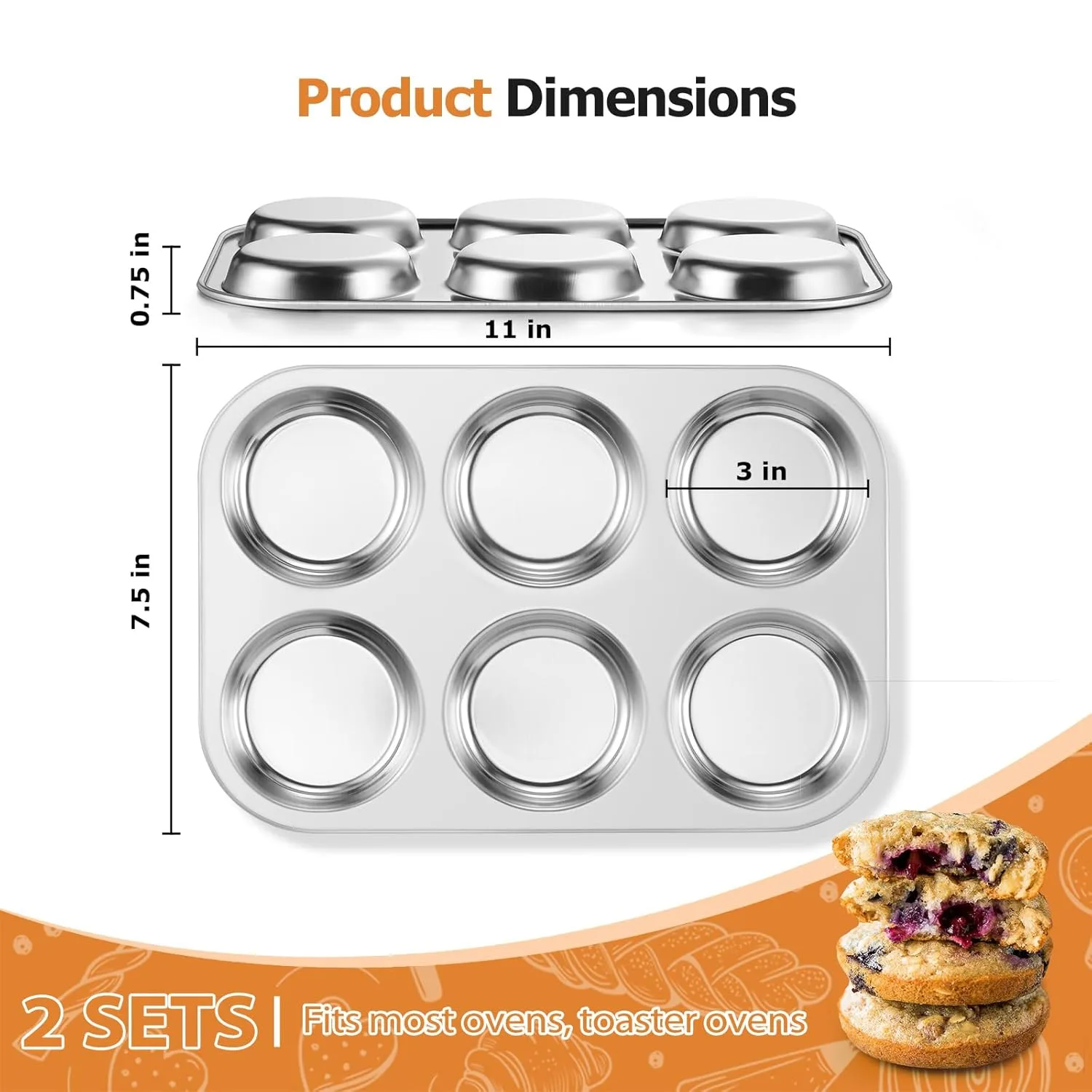 muffin top pan set 2
