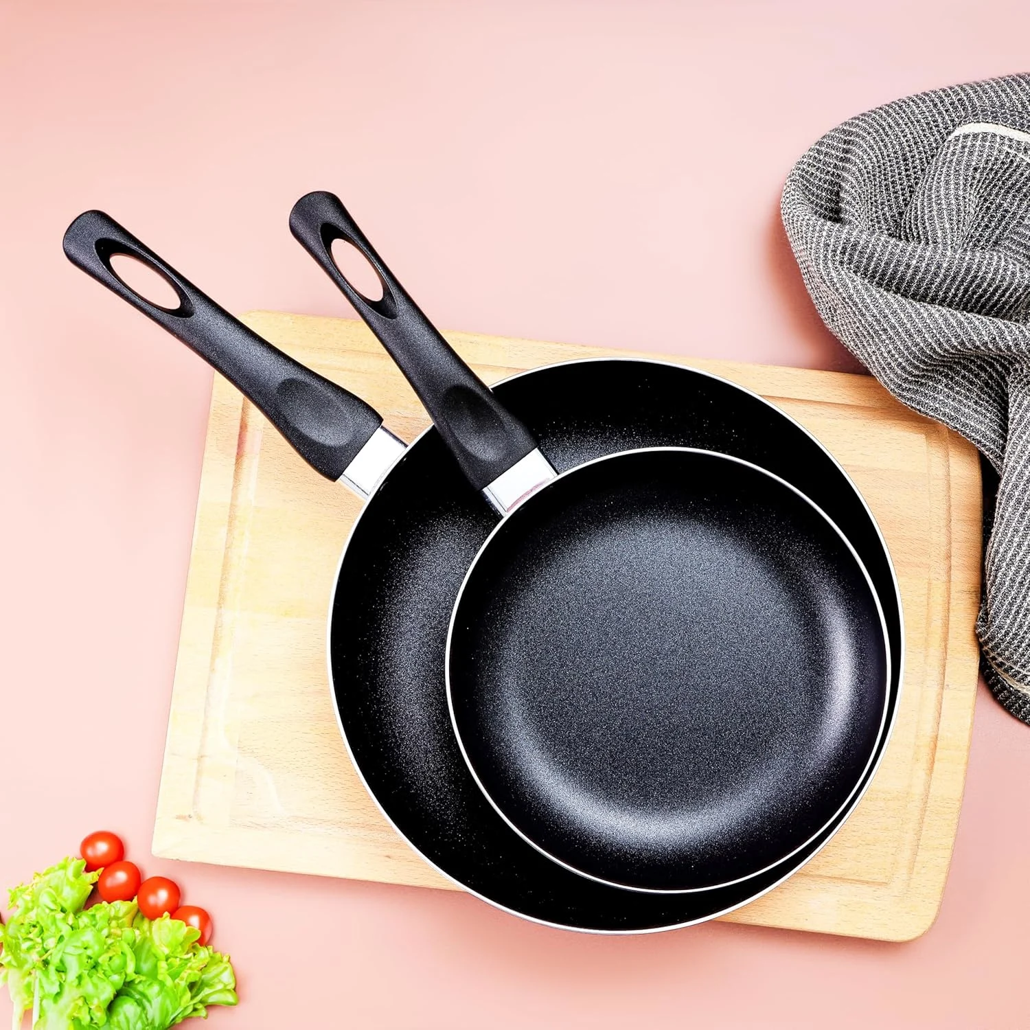 nonstick fry pan set 2