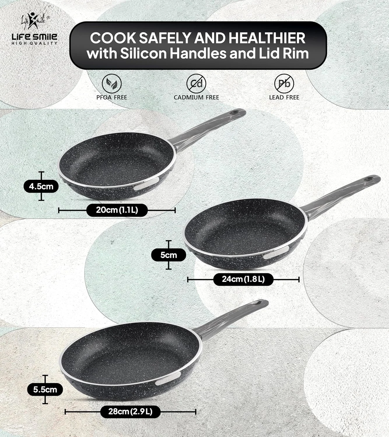 nonstick frying pan set 2