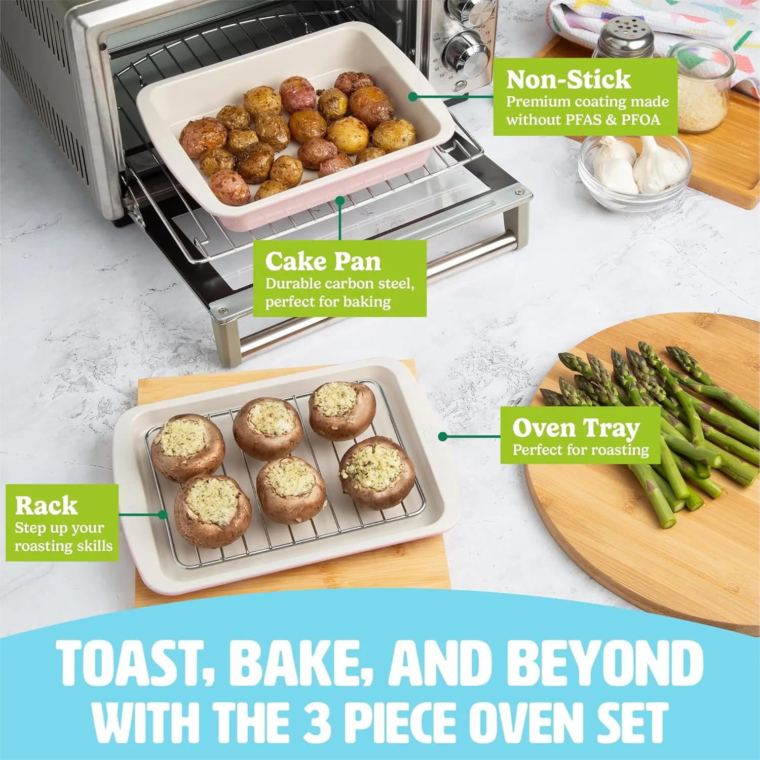 nonstick toaster baking 2