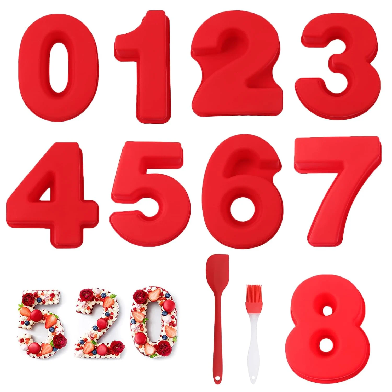 number cake moulds 1
