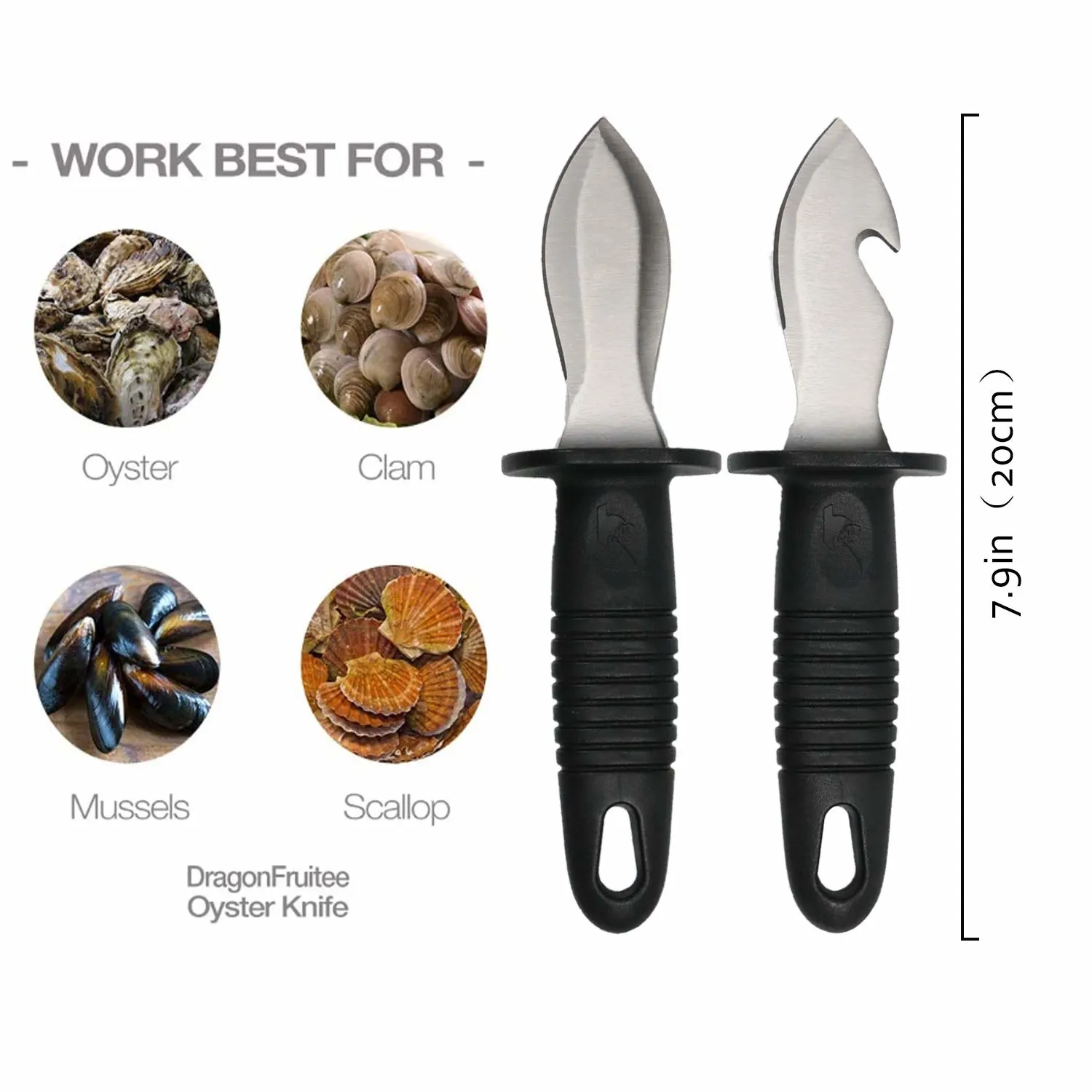 oyster knife shucker set 2