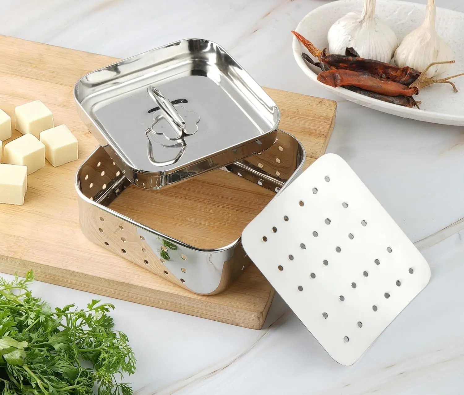 paneer maker stainless steel 2