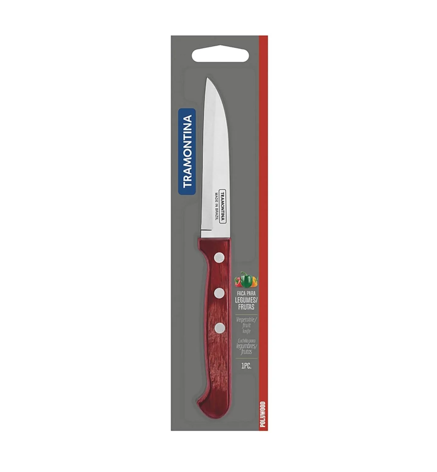 paring knife stainless red 2