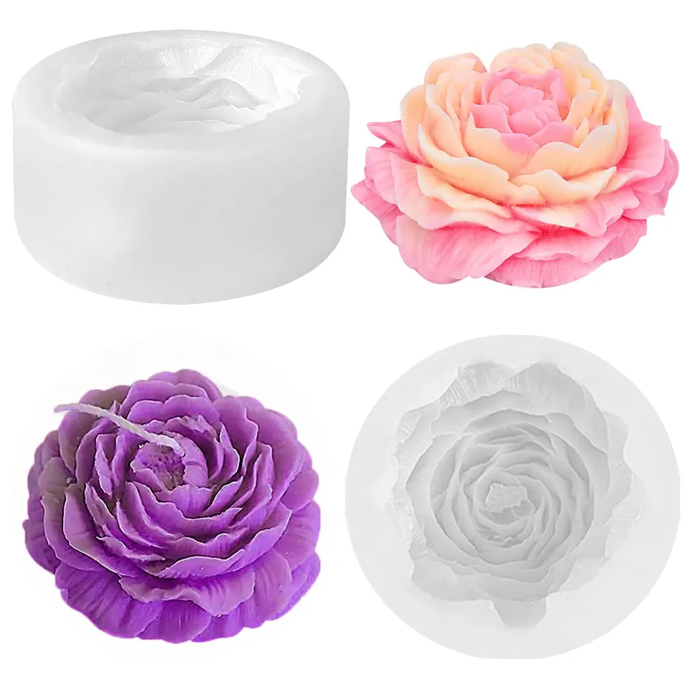 peony candle mold flower 1