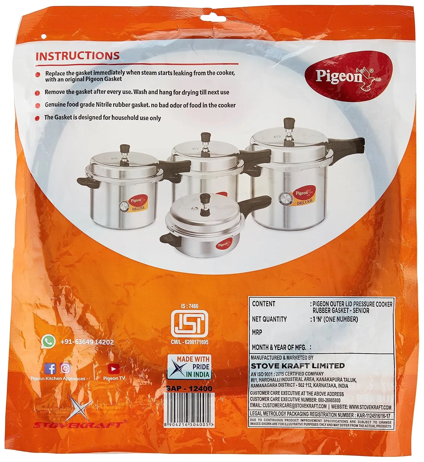 pigeon cooker gasket 2