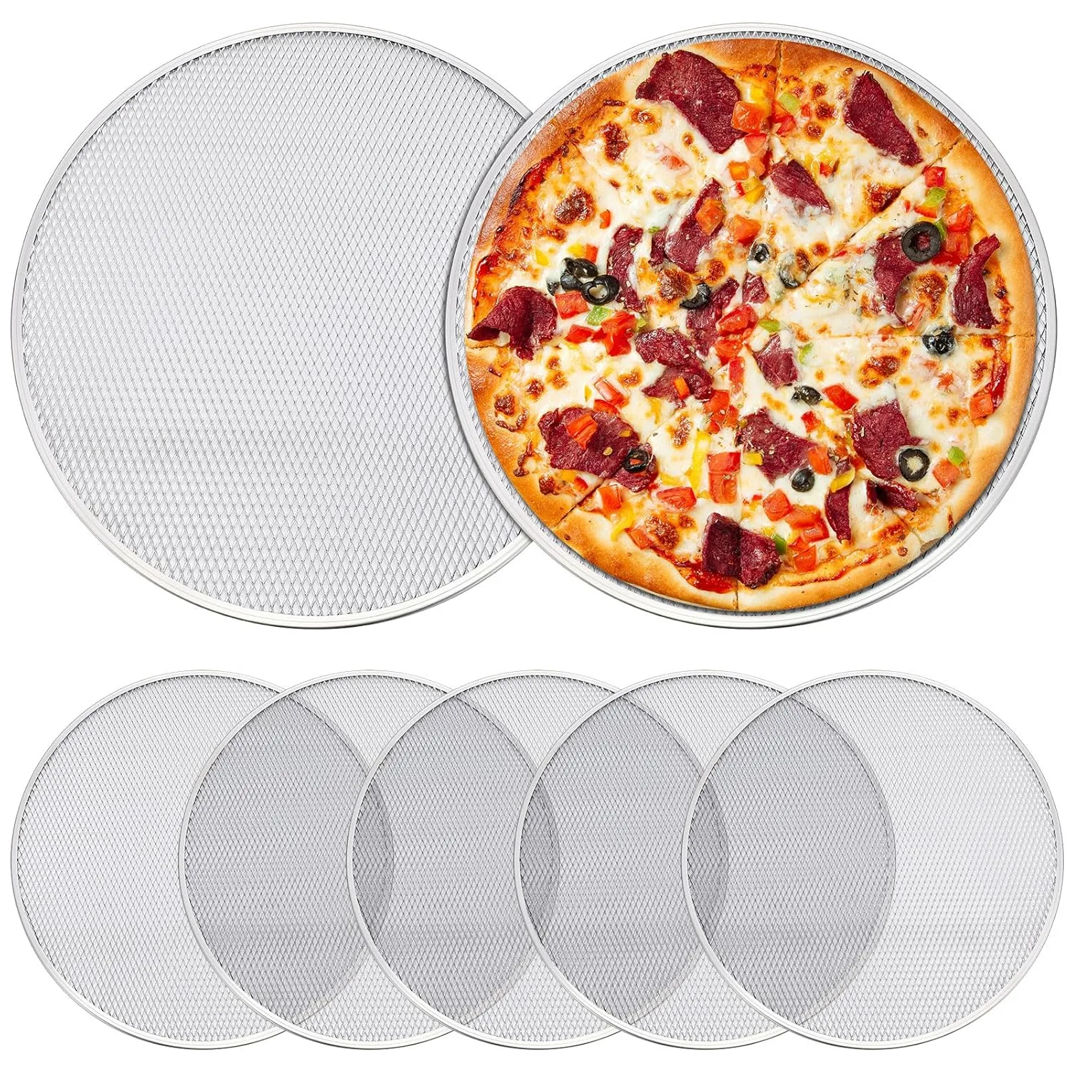 pizza pan holes mesh 1