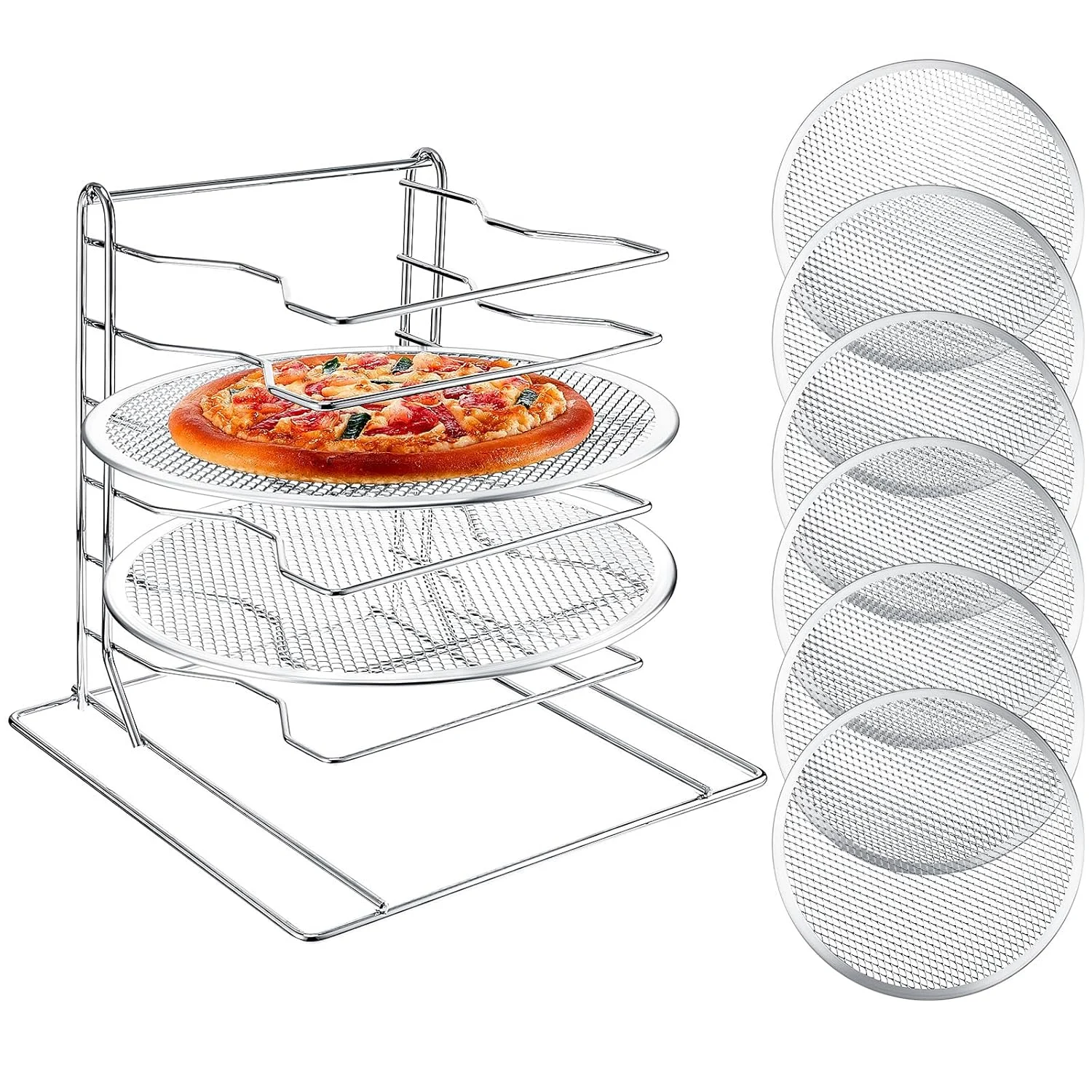 pizza rack pan set 1