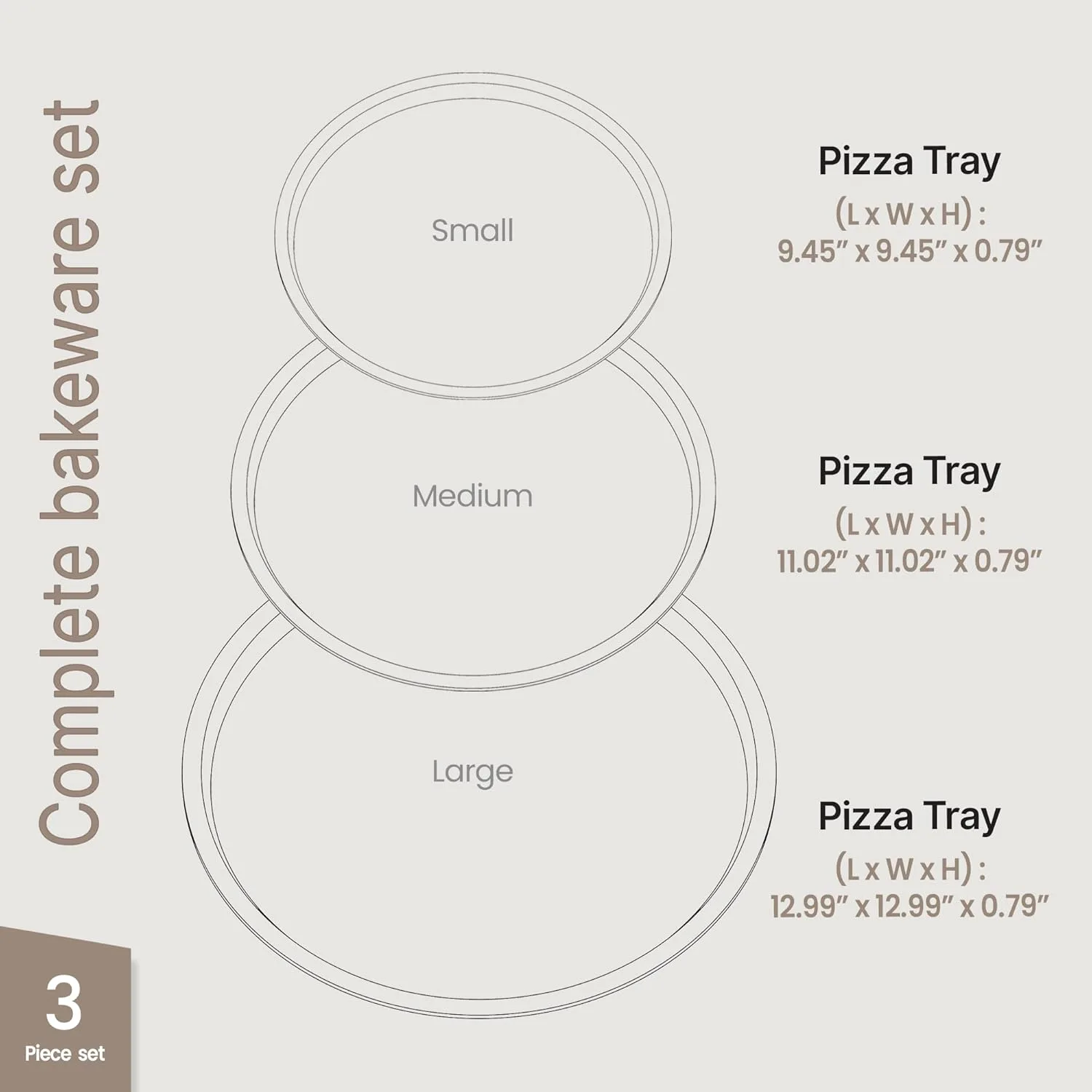 pizza tray set nonstick 2