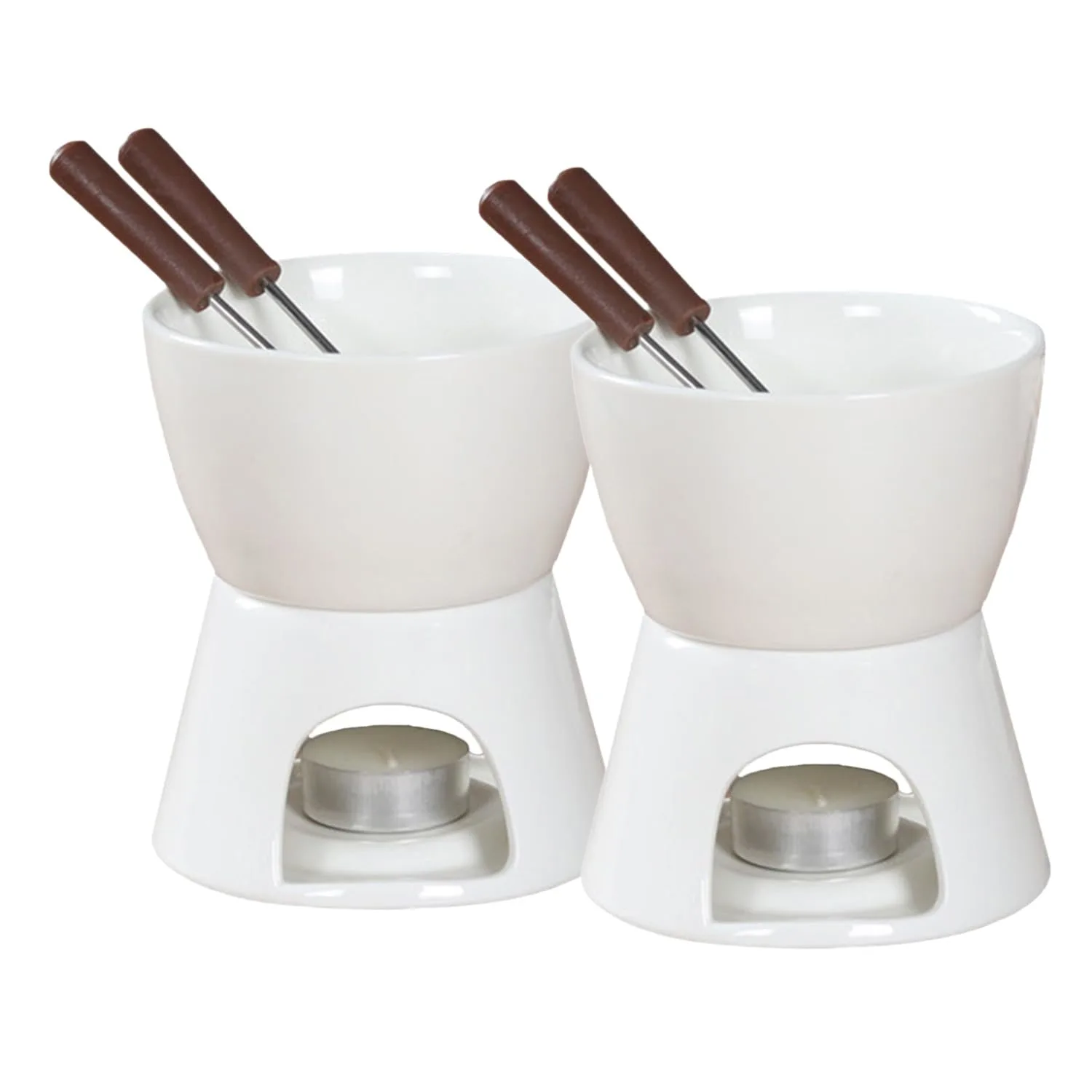 porcelain chocolate fondue set 1
