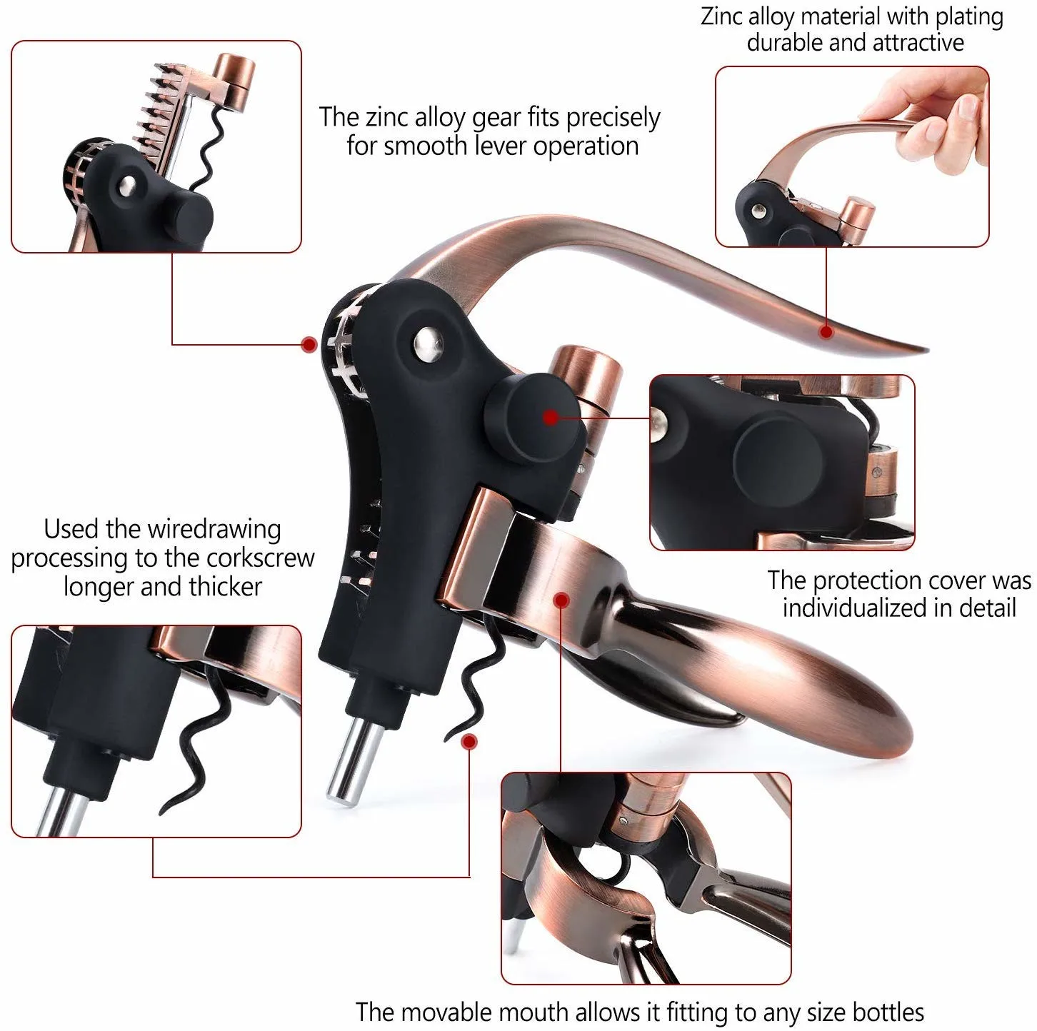rabbit wine opener set 2