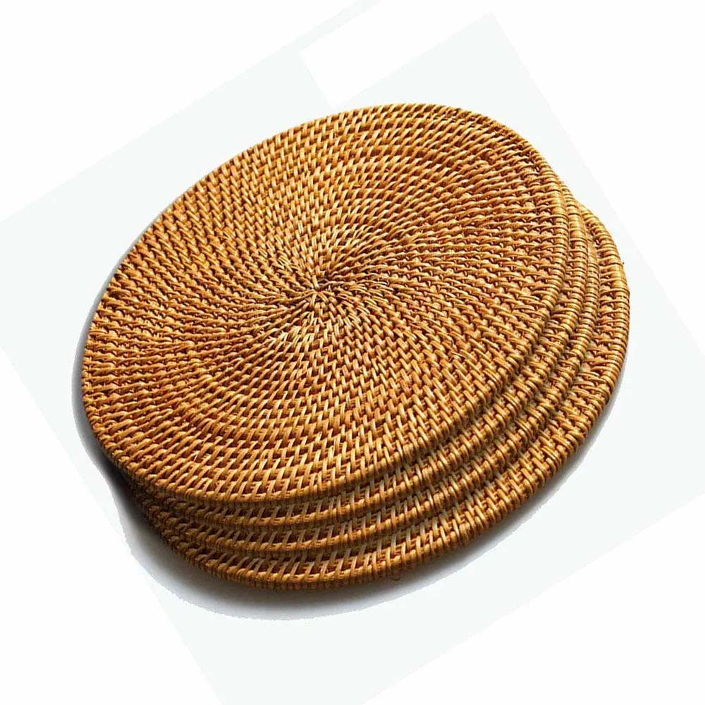 rattan trivets hot dishes 1