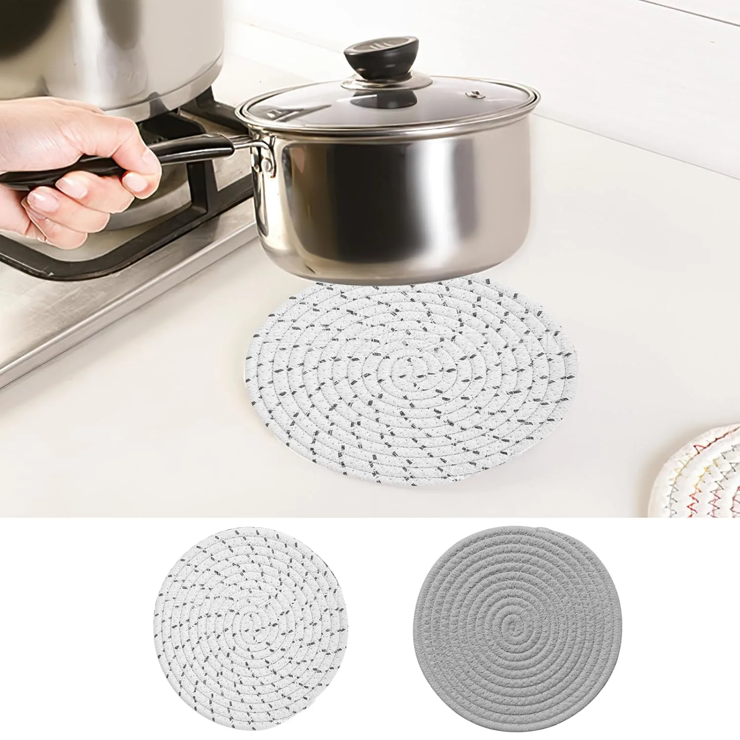 round trivets heat pads 1