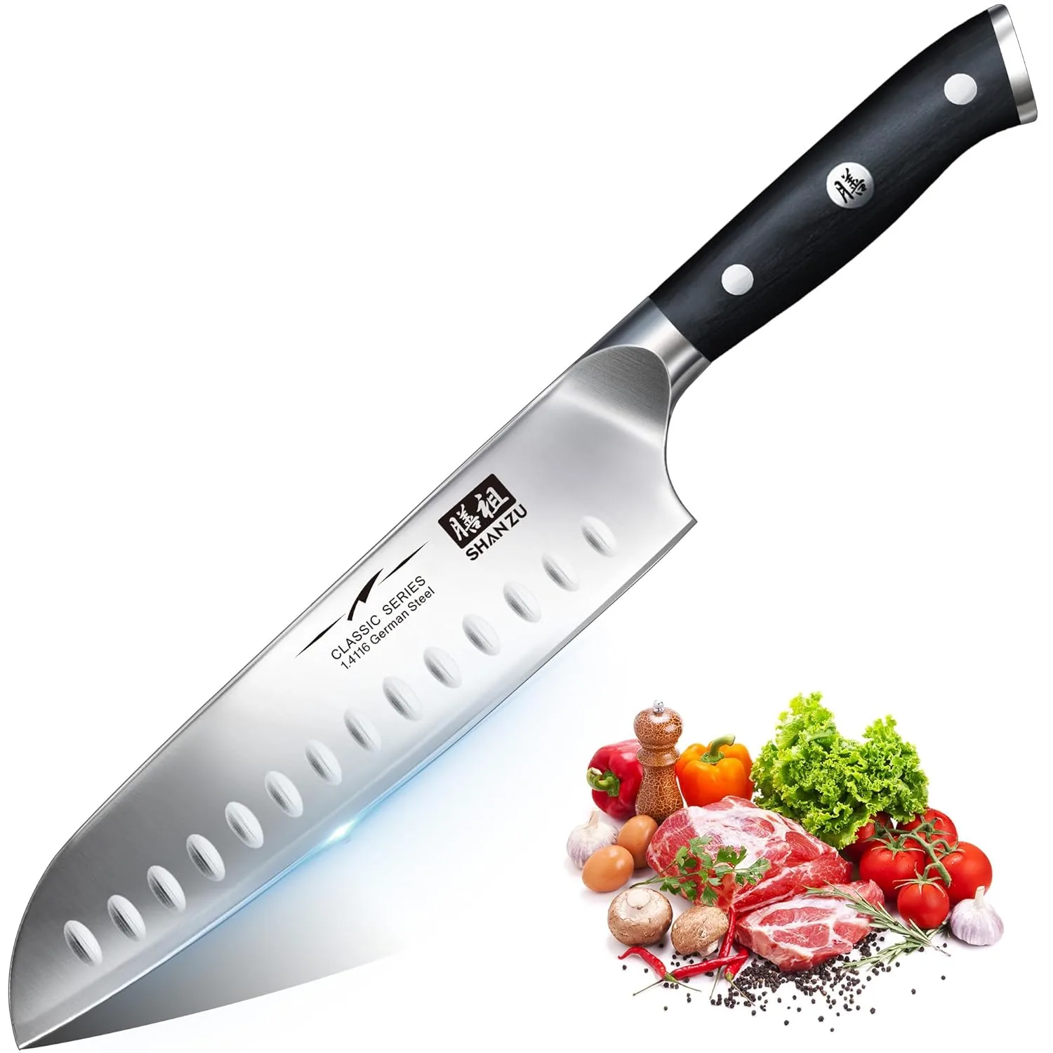 santoku kitchen chef knife 1