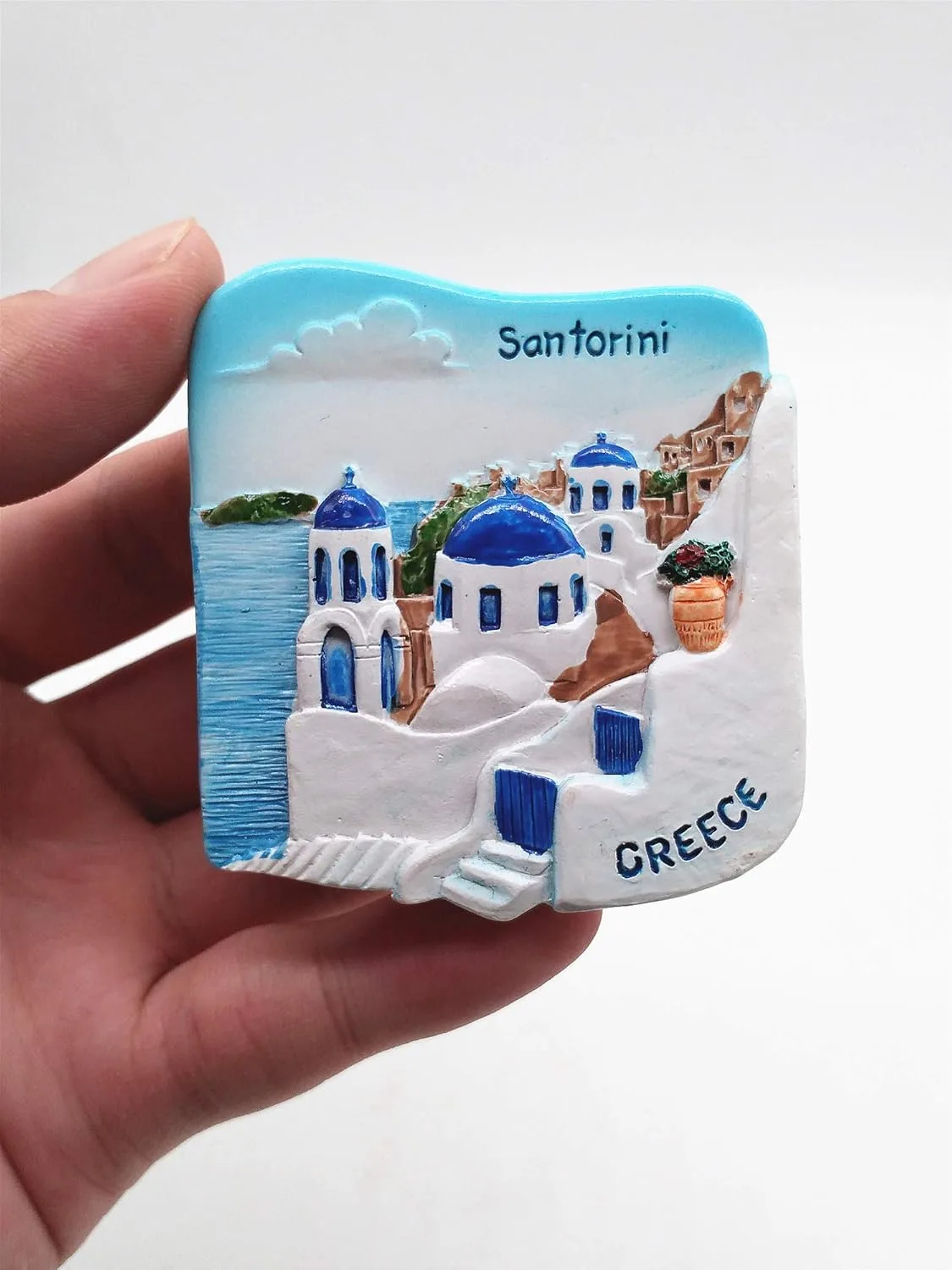 santorini greece fridge magnet 2