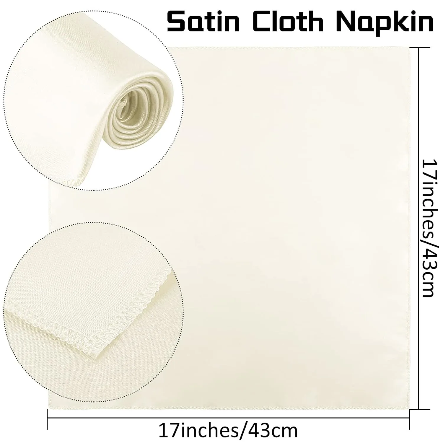 satin napkins ivory 2
