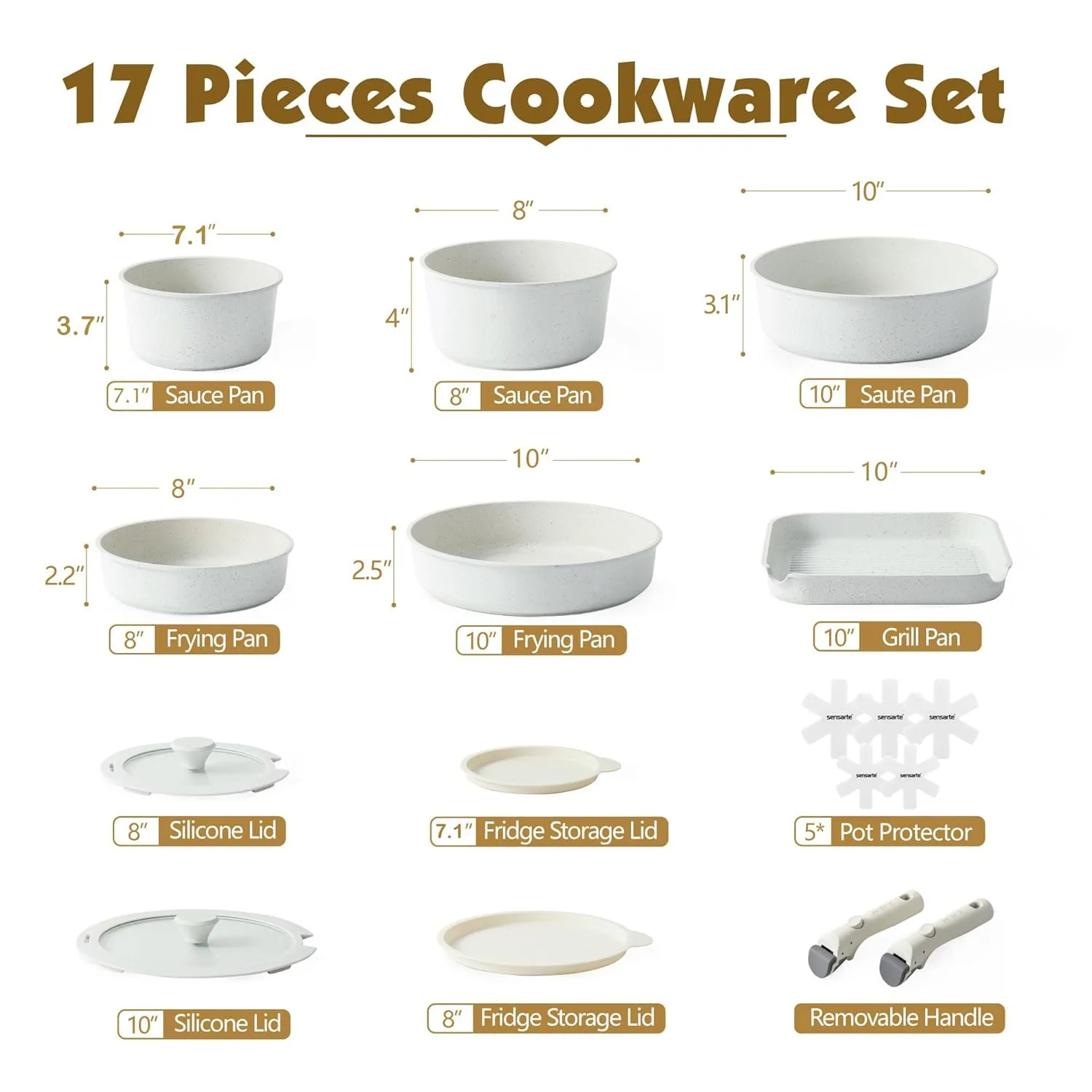 sensarte pan pot set 2