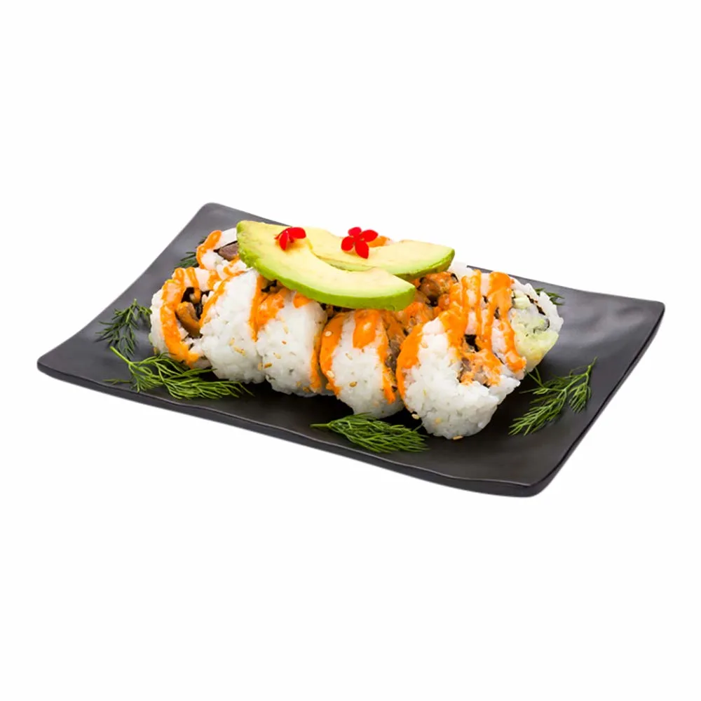 serving plates black 1