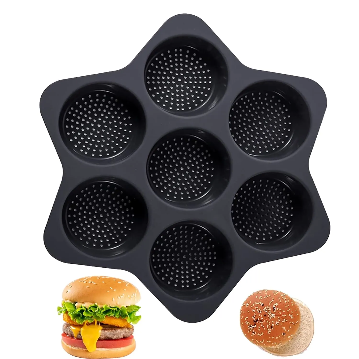 silicone hamburger bun mold 2