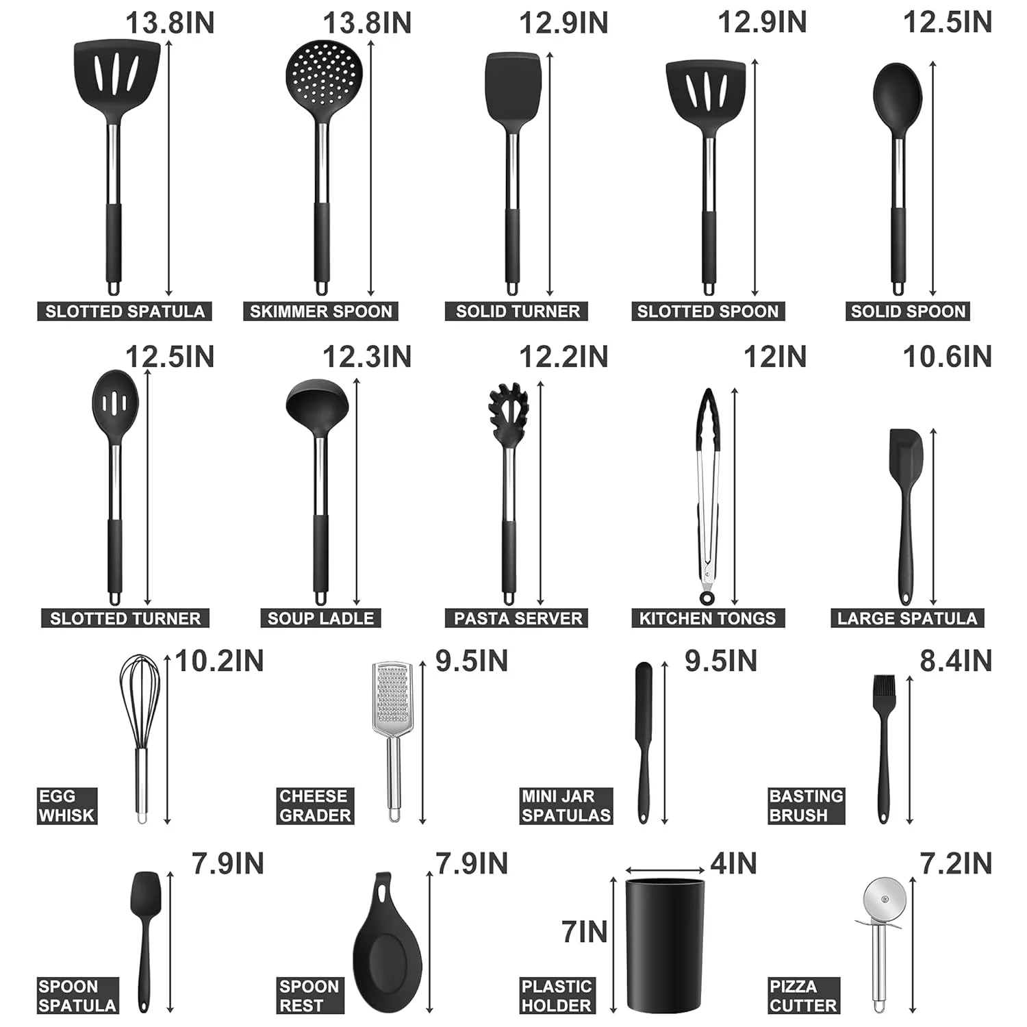 silicone kitchen utensils set 2