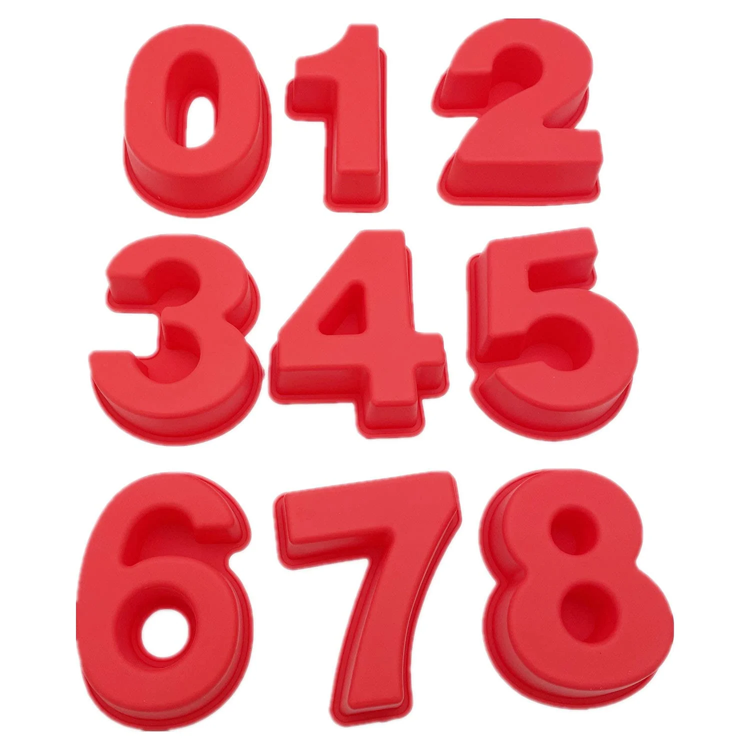 silicone number cake molds 1